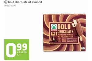 spar gold chocolate of almond