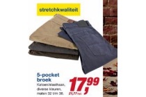 5 pocket broek
