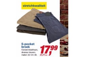 5 pocket broek