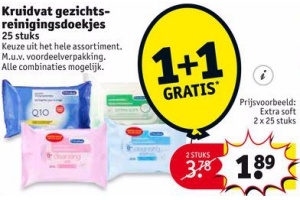 kruidvat gezichtsreinigingsdoekjes