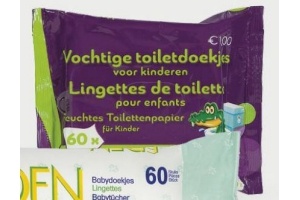 60 vochtige toiletdoekjes