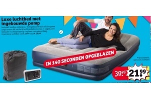 luxe luchtbed met ingebouwde pomp