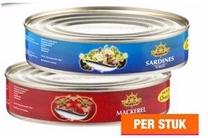 makreel of sardientjes in tomatensaus