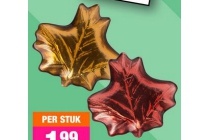 glasdecoratie blad