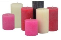 flame rustiek kaars
