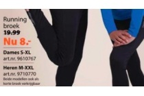 running broek