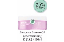 biotherm biosource balm to oil gezichtsreiniger