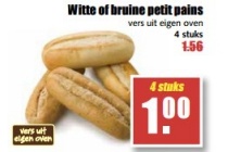witte of bruine petit pains
