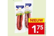 weidenaar biologische chorizo of salami