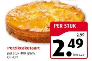 perzikcaketaart