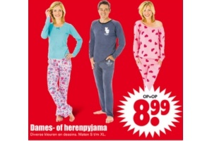 dames of herenpyjama