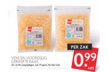 vers en voordelig geraspte kaas