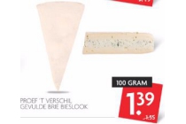 gevulde brie bieslook