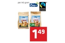 bio fairtrade koekjes