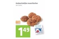 ambachtelijke mueslibollen