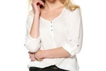 blouse met lange mouw