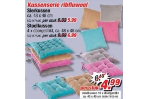 kussenserie ribfluweel