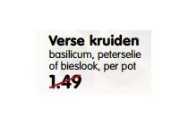 verse kruiden