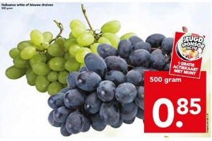 italiaanse witte of blauwe druiven