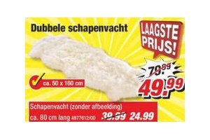 dubbele schapenvacht