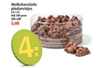 melkchocolade pindarotsjes