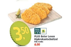 plus beter leven kipkrokantschnitzel