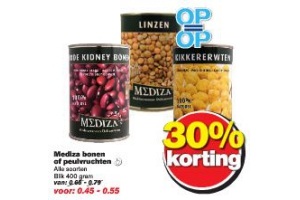 mediza bonen of peulvruchten