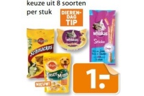 whiskas en pedigree snacks