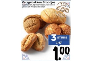 versgebakken broodjes