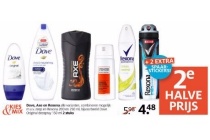 dove axe en rexona