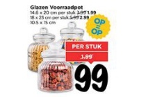 glazen voorraadpot