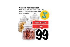 glazen voorraadpot