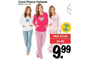 coral fleece huispak