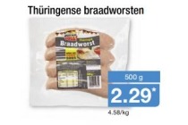 th en uuml ringense braadworsten