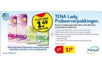 tena lady probeerverpakkingen