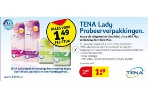 tena lady probeerverpakkingen