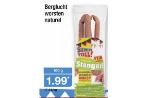 berglucht worsten naturel