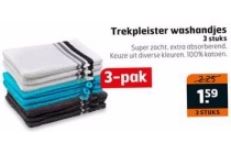 trekpleister washandjes