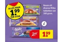 milka tabletten van 300 gram