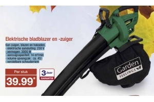 elektrische bladblazer en zuiger