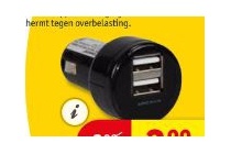 dymond universele duo usb auto oplader