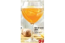gin en amp tonic glas