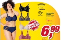 grote maten lingerie