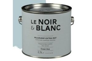 le noir en amp blanc muurverf