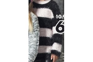 meisjes sweater zwart wit