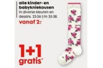 alle kinder en baby kniekousen