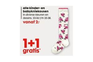 alle kinder en baby kniekousen