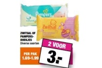 zwitsal of pamperdoekjes