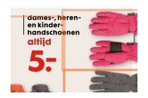 dames heren en kinderhandschoenen