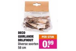 deco guirlande drijfhout